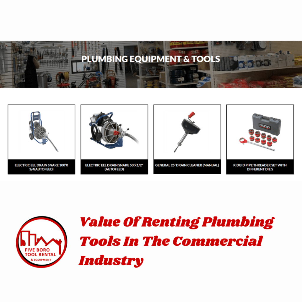Renting Plumbing Tools